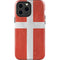 Denmark Flag Distressed iPhone 15 Pro Max Impact Case